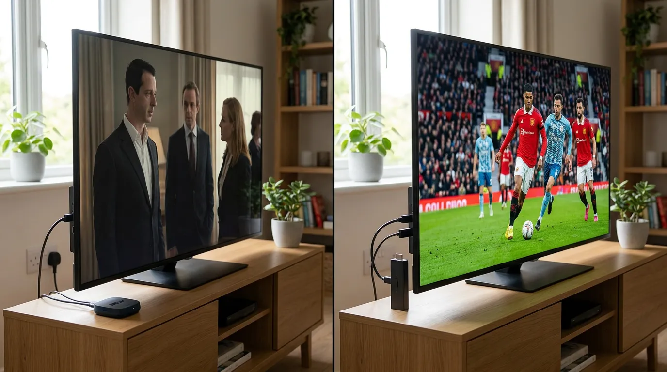 IPTV vs Now TV UK – side by side comparison of content and quality